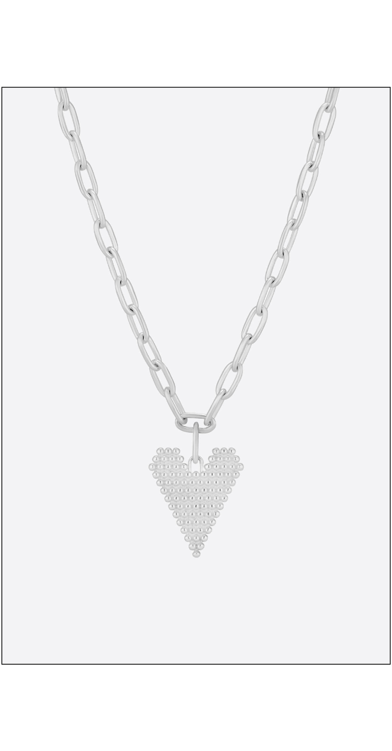 Particle Heart Necklace, 120,000KRW